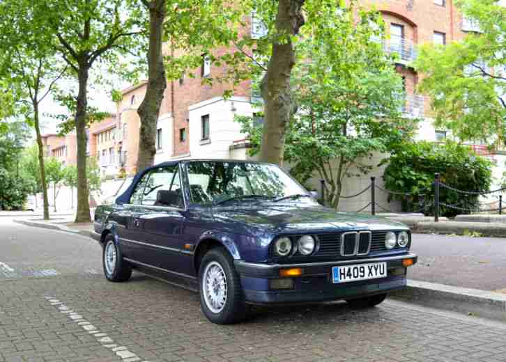 1990 E30 320I CONVERTIBLE ROYALBLAU