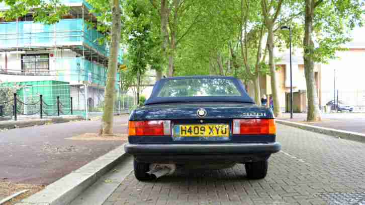 1990 BMW E30 320I CONVERTIBLE ROYALBLAU