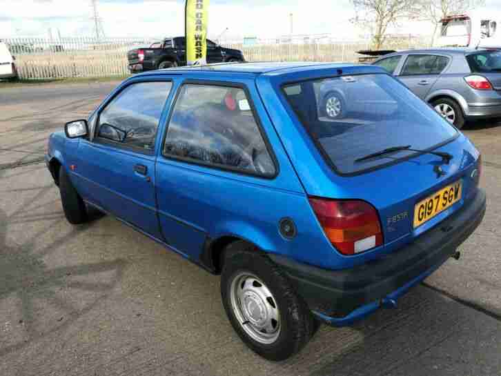 1990 G FORD FIESTA MK3 1.1L 3 DOOR BLUE 66,000 MILES STARTS AND DRIVES NO MOT