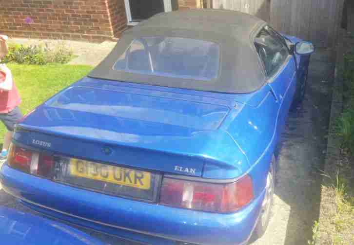 1990 LOTUS ELAN SE TURBO BLUE - PROJECT - Roll Bumps - Stainless steel exhaust