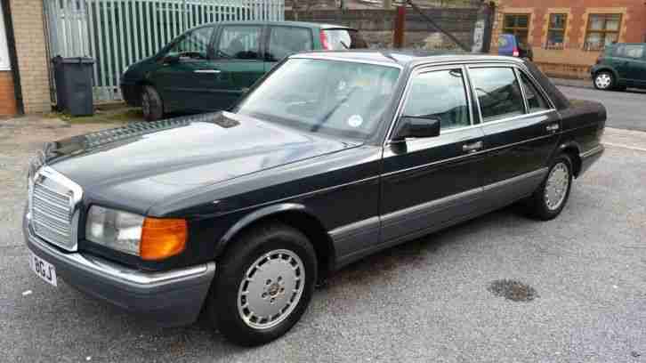1990 MERCEDES 300 SEL W126 AUTO BLACK - LEATHER - ELECTRIC SEATS