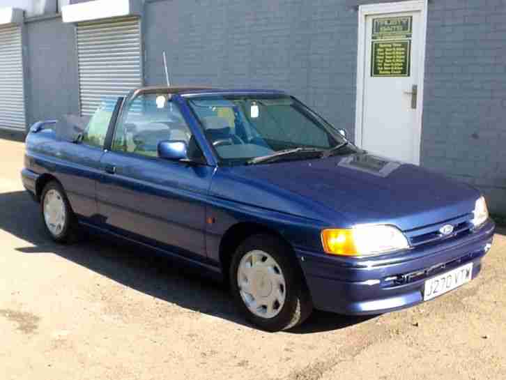 1991 FORD ESCORT CABRIOLET I BLUE MK5 CONVERTIBLE 1.6 EFI CVH