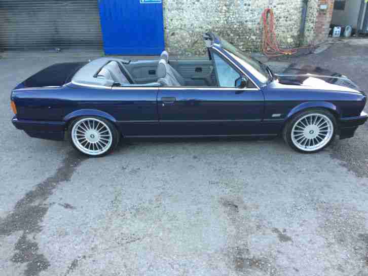 1991 'J' BMW 318i Cabriolet Convertible M Tech Sport E30. Auto. Classic. Px Swap