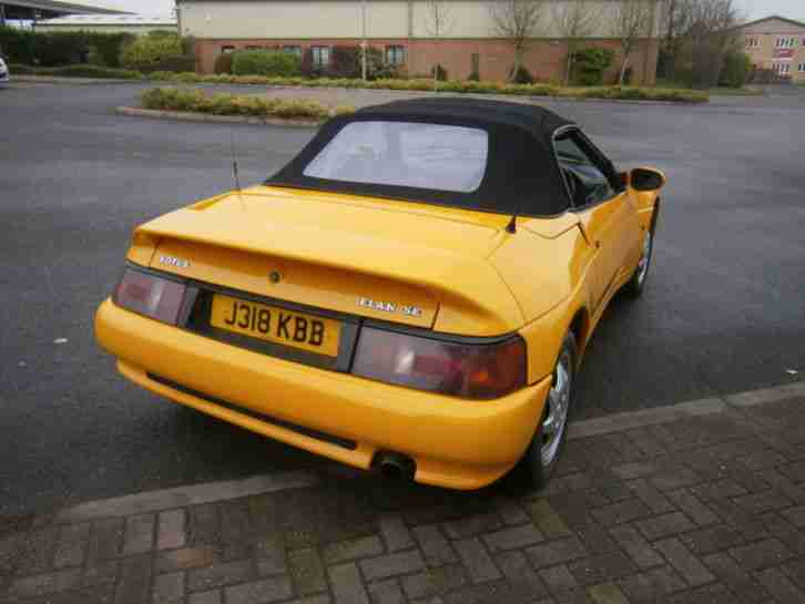 1991 LOTUS ELAN SE TURBO IN RARE NORFOLK YELLOW JUST SERVICED WITH NEW MOT