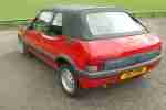 1992 1.9 205 CTI RED CABRIOLET