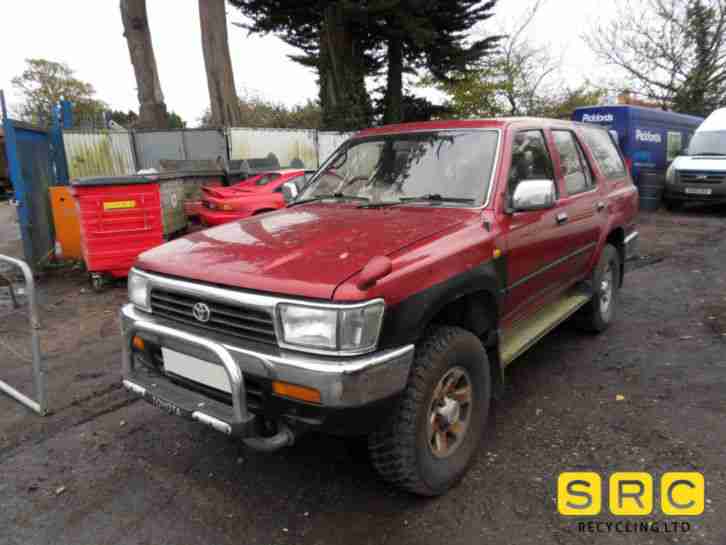 1992 TOYOTA HI LUX RED AUTOMATIC