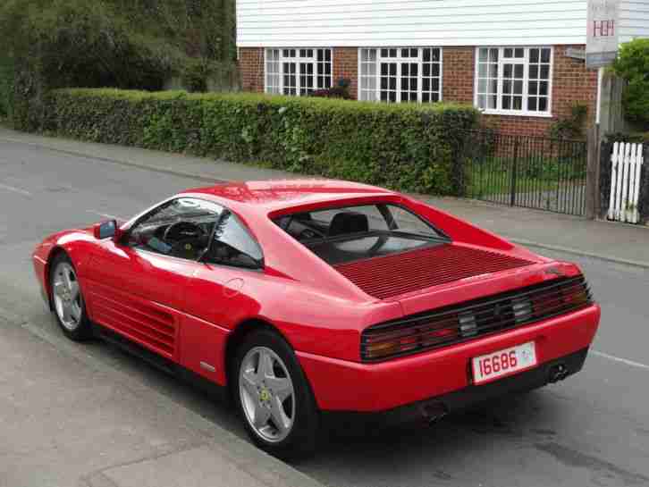 1993 FERRARI 348 TB BERLINETTA CORSA ROSSO RED NERO HIDE LHD MINT - 1 OWNER