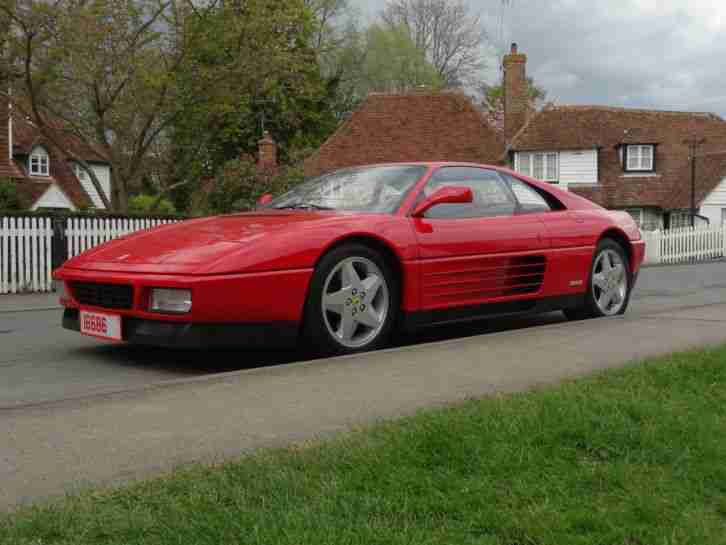 1993 FERRARI 348 TB BERLINETTA EUROPA CORSA ROSSO RED NERO HIDE LHD MINT 1 OWNER