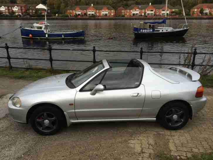 1993 HONDA CRX SILVER HARD TOP CONVERTIBLE IMPORTED TO UK IN 2001