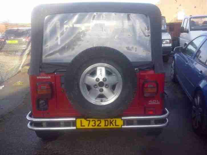 1993 JEEP WRANGLER 4.0 RED