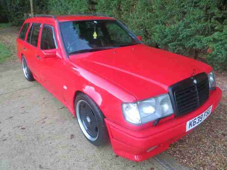 1993 MERCEDES 320 TE AUTO RED AMG W124 BLACK LEATHER E36