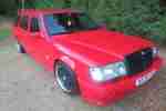 1993 MERCEDES 320 TE AUTO RED AMG W124 BLACK