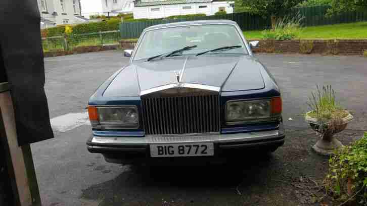 1993 Rolls-Royce Silver Spirit II. Blue with Parchment. Project or Parts