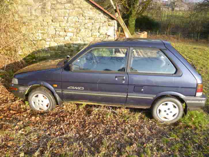 1993 SUBARU JUSTY SL 4WD BLUE