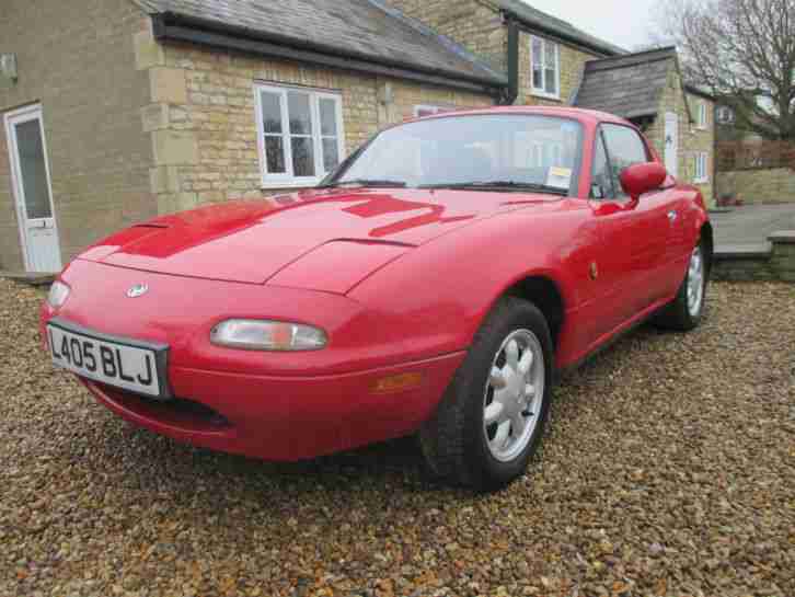 1994 MAZDA MX 5 RED GENUINE 58,00 MILES! FULL LEATHER CLASSIC WITH HARD TOP