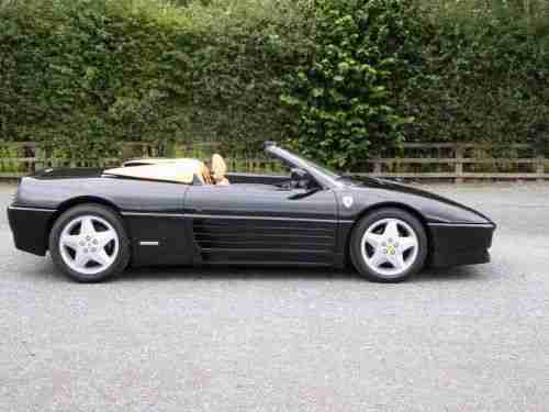 1995 FERRARI 348 SPIDER LHD NERO BLACK WITH TAN INTERIOR