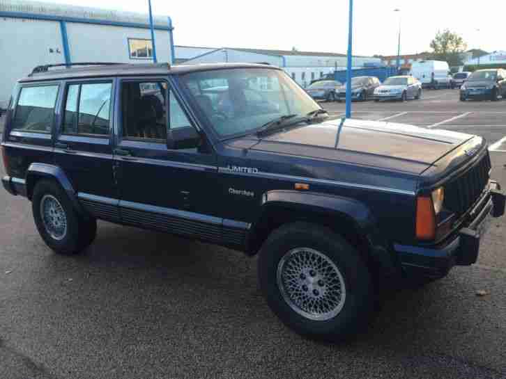 1995 JEEP CHEROKEE LIMITED AUTO BLUE 190k IDEAL OFF ROAD CAR MOT JAN 15 TAX JUL