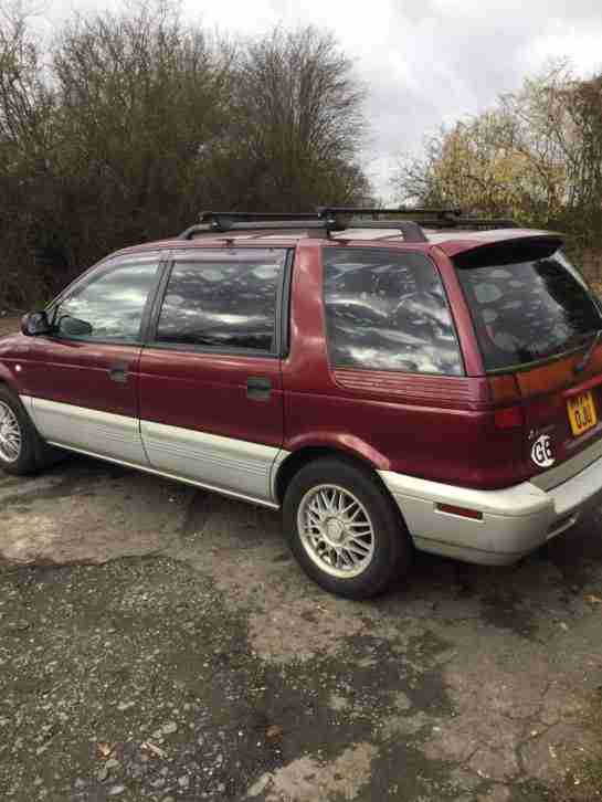 1995 MITSUBISHI chariot RED/SILVER