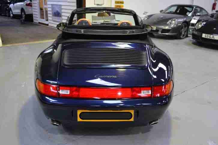 1995 PORSCHE 911 993 CARRERA 2 CABRIO MANUAL RARE UK RHD colour combo