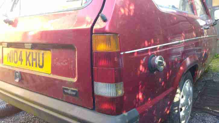 1995 RELIANT ROBIN LX RED only 22921 Miles Spares or repairs as no mot