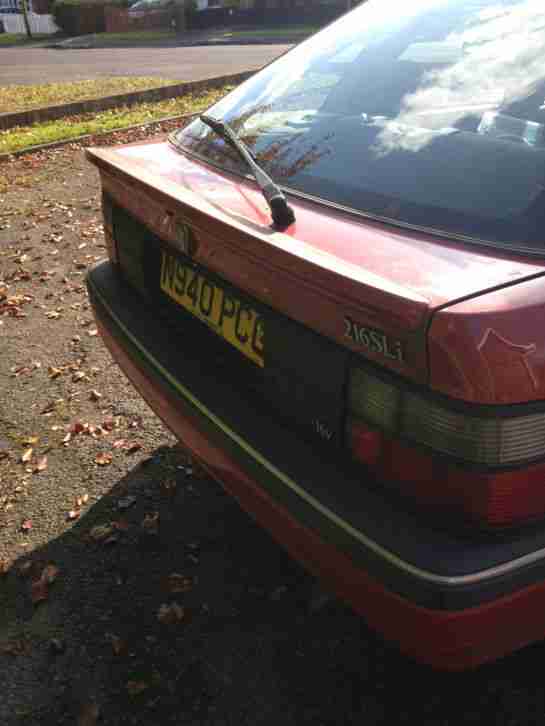 1995 ROVER/HONDA 216 SLI AUTO RED SPARES OR REPAIR