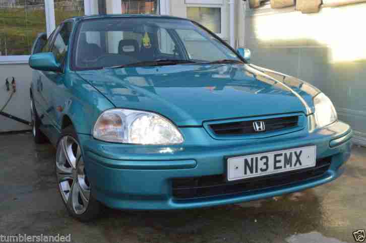 1996 1.4I HONDA CIVIC PETROL IN GREEN FSH 10YRS OF OWNERSHIP