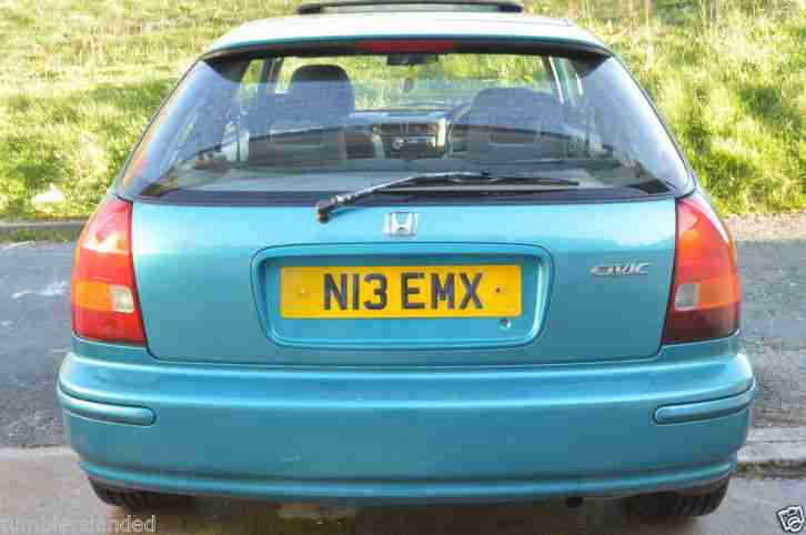 1996 1.4I HONDA CIVIC PETROL IN GREEN FSH *10YRS OF OWNERSHIP*