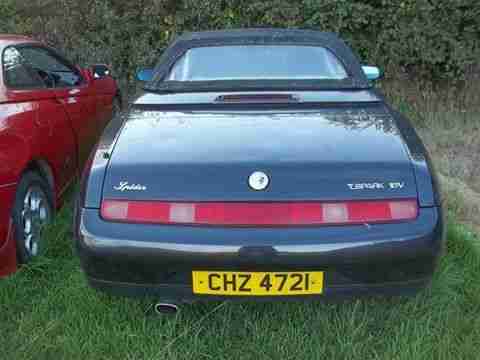 1996 ALFA ROMEO SPIDER T SPARK 16 V BLACK long mot spares or repairs