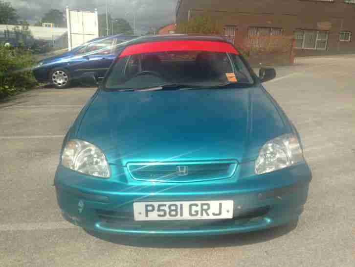 1996 HONDA CIVIC 1.4I GREEN SPARES OR REPAIR