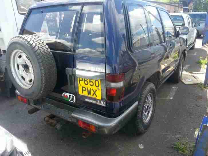 1996 ISUZU TROOPER 3.1 D DUTY BLUE P REG SWB 4X4 DRIVES MINT MOT TILL SEPTEMBER
