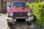 1996 SHOGUN GLS LWB RED 2.8 DIESEL