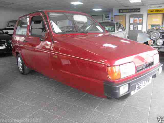 1996 RELIANT ROBIN SLX RED 2 owners full mot 36000 miles from new future invest