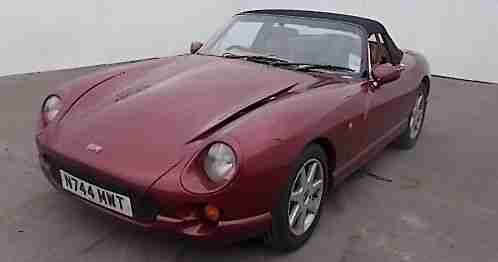 1996 TVR CHIMAERA RED 5LTR V8 CAT D SALVAGE EASYE EASY FIX