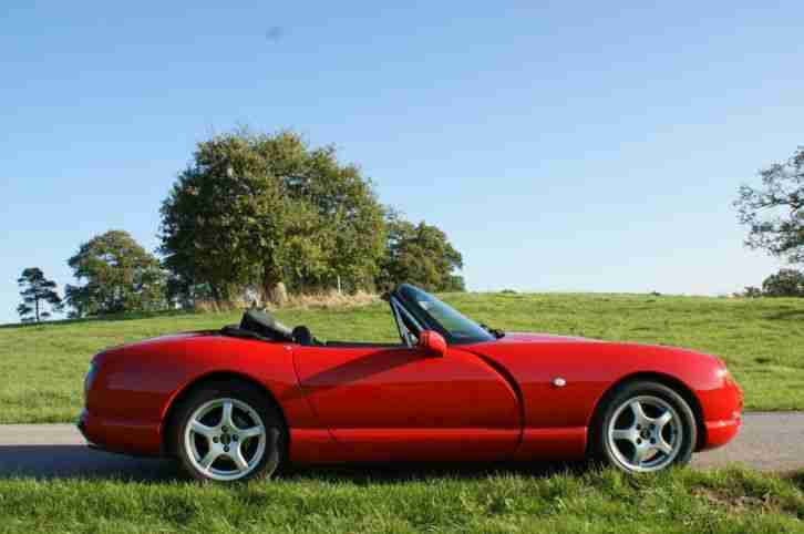 1996 TVR Chimaera 400 in Fantastic 'TVR Italian Red' Black combo. PAS.