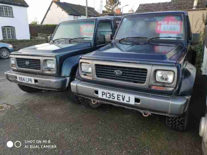 1997 Daihatsu Fourtrak 7 SEATER TOW BAR diesel 4x4 2 availible low millige