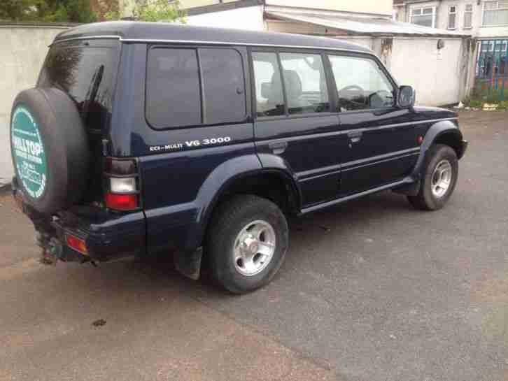 1997 MITSUBISHI SHOGUN GLS V6 LWB AUTO BLUE 7 SEATER GOOD MOT EXCELLENT RUNNER