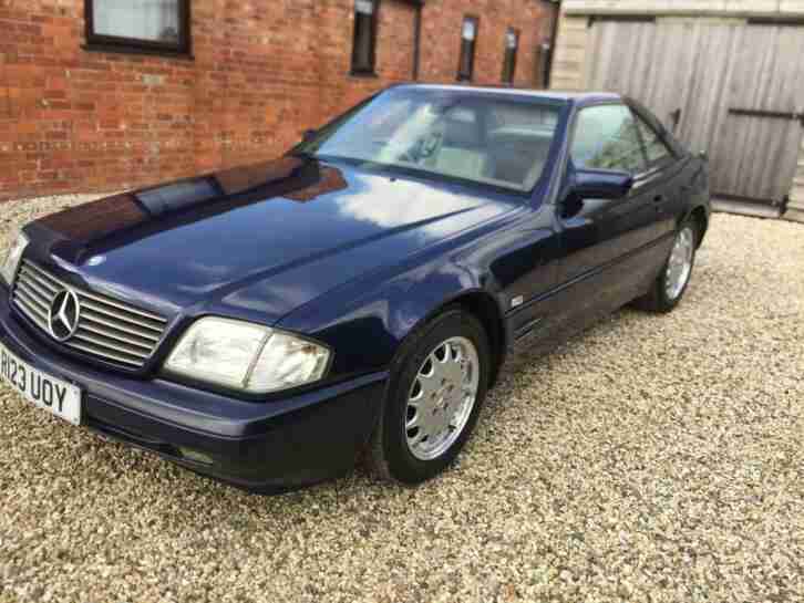 1997 Mercedes 280SL (R129) 1 owner Full dealer service history Azzurite blue