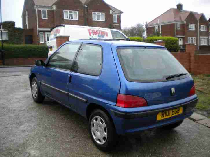 1997 PEUGEOT 106 XL INDEPENDENCE BLUE for spares or repairs