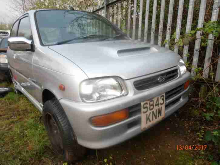 1998 DAIHATSU CUORE AVANZATO TR XXR4 TURBO, SILVER FOR SPARES OR REPAIR