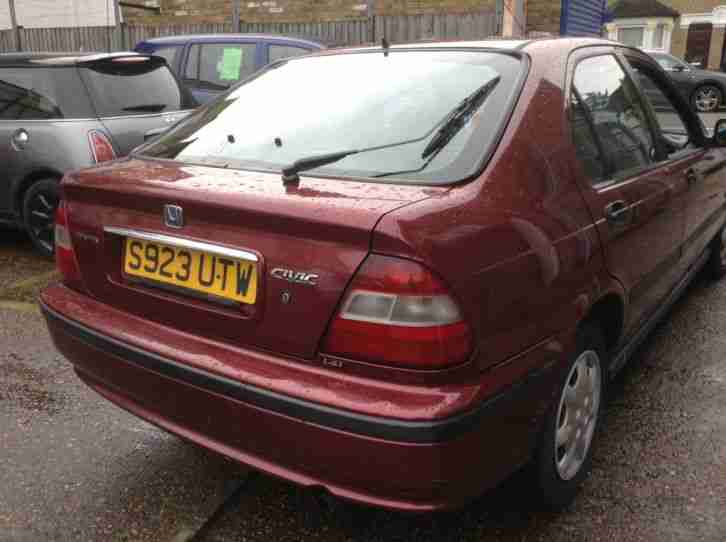 1998 HONDA CIVIC 1.4I AUTO RED