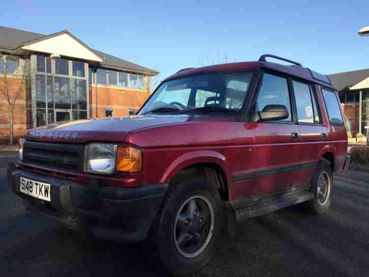 1998 LAND ROVER DISCOVERY TDI S 7 SEATER RIOJA RED, NO RESERVE