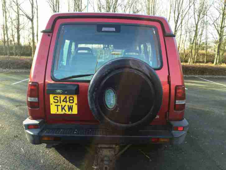 1998 LAND ROVER DISCOVERY TDI S 7 SEATER RIOJA RED, NO RESERVE