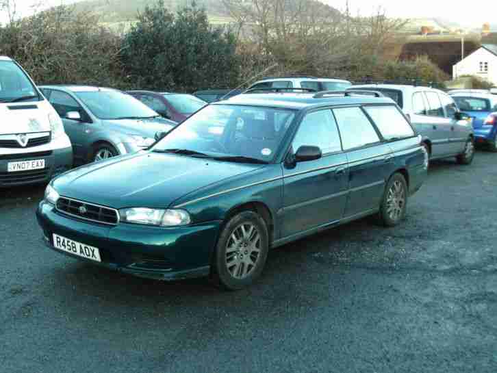 1998 SUBARU LEGACY GLS AWD GREEN, SPARES OR REPAIRS, PX TO CLEAR