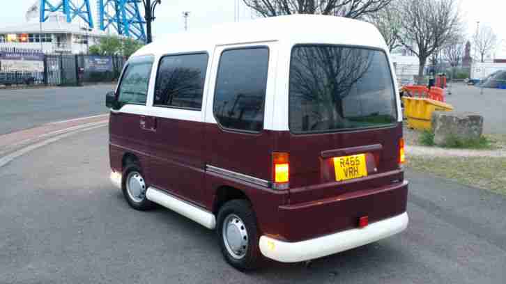 1998 SUBARU SAMBAR VAN RED/WHITE - MINI RETRO VW CAMPER LOOKALIKE - FROM JAPAN