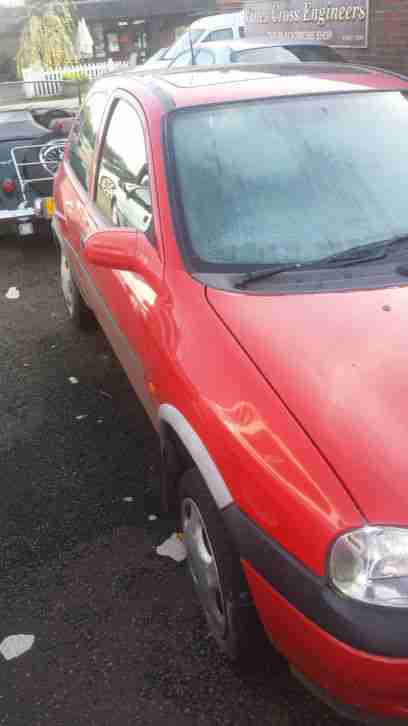 1998 VAUXHALL CORSA BREEZE HI-TORQ RED *** SPARES OR REPAIRS *** 58000 MILES