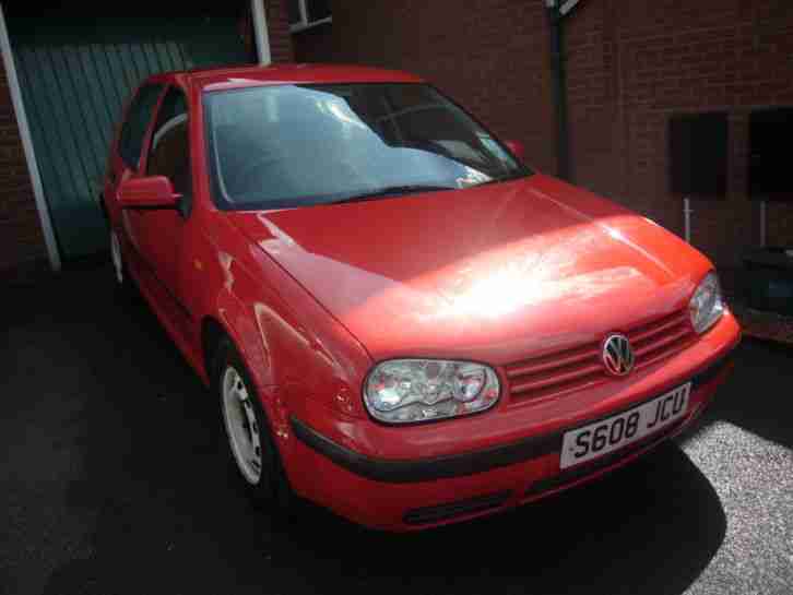 1998 VOLKSWAGEN GOLF S RED