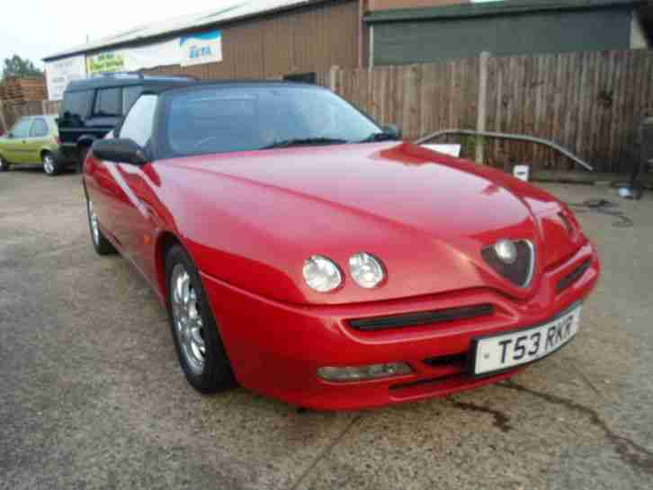 1999 ALFA ROMEO SPIDER CONVERTIBLE SPORTS IN ITALIAN RED
