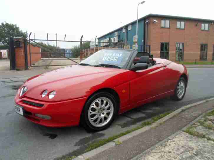 1999 ALFA ROMEO SPIDER CONVERTIBLE SPORTS IN ITALIAN RED