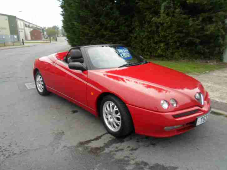 1999 ALFA ROMEO SPIDER CONVERTIBLE SPORTS IN ITALIAN RED