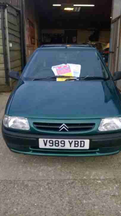 1999 CITROEN SAXO EAST COAST GREEN - MOT TILL JAN 2016 !! BARGAIN MOTOR